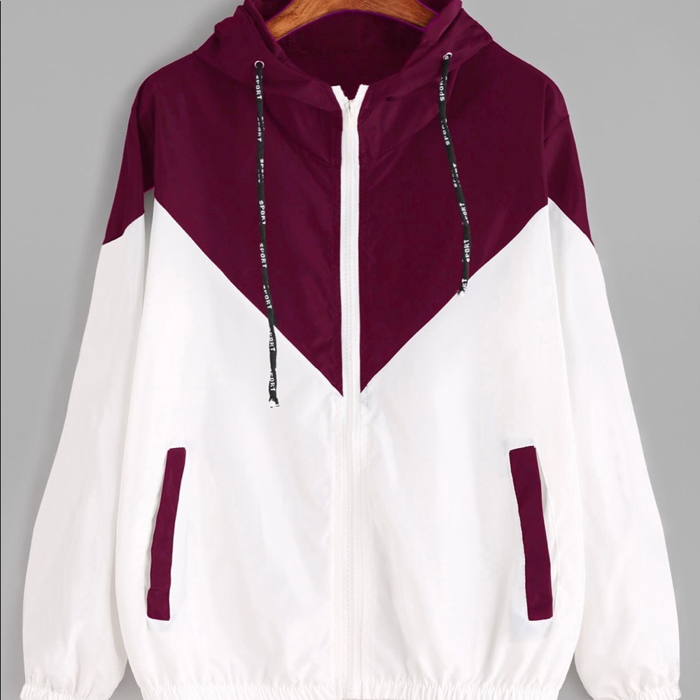 SOLD❗️Sporty Hooded Zip Up Jacket